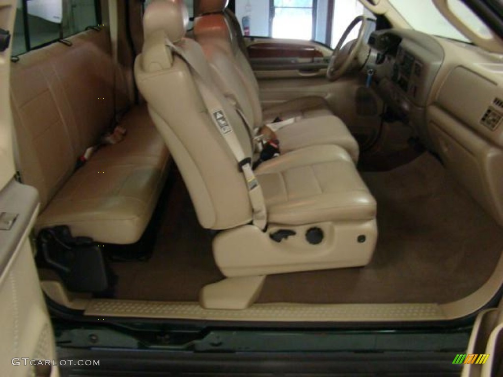 Medium Parchment Interior 2003 Ford F350 Super Duty Lariat SuperCab 4x4 Photo #55281447