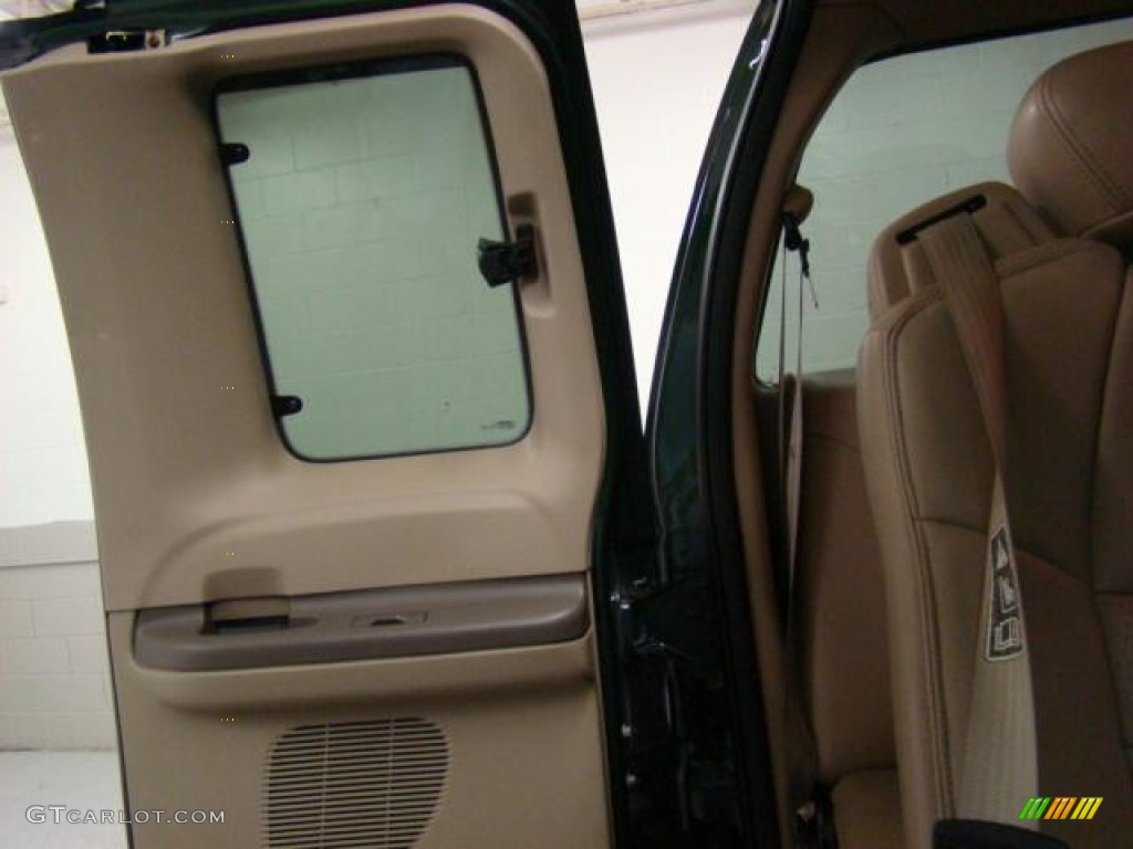 2003 F350 Super Duty Lariat SuperCab 4x4 - Dark Highland Green Metallic / Medium Parchment photo #20