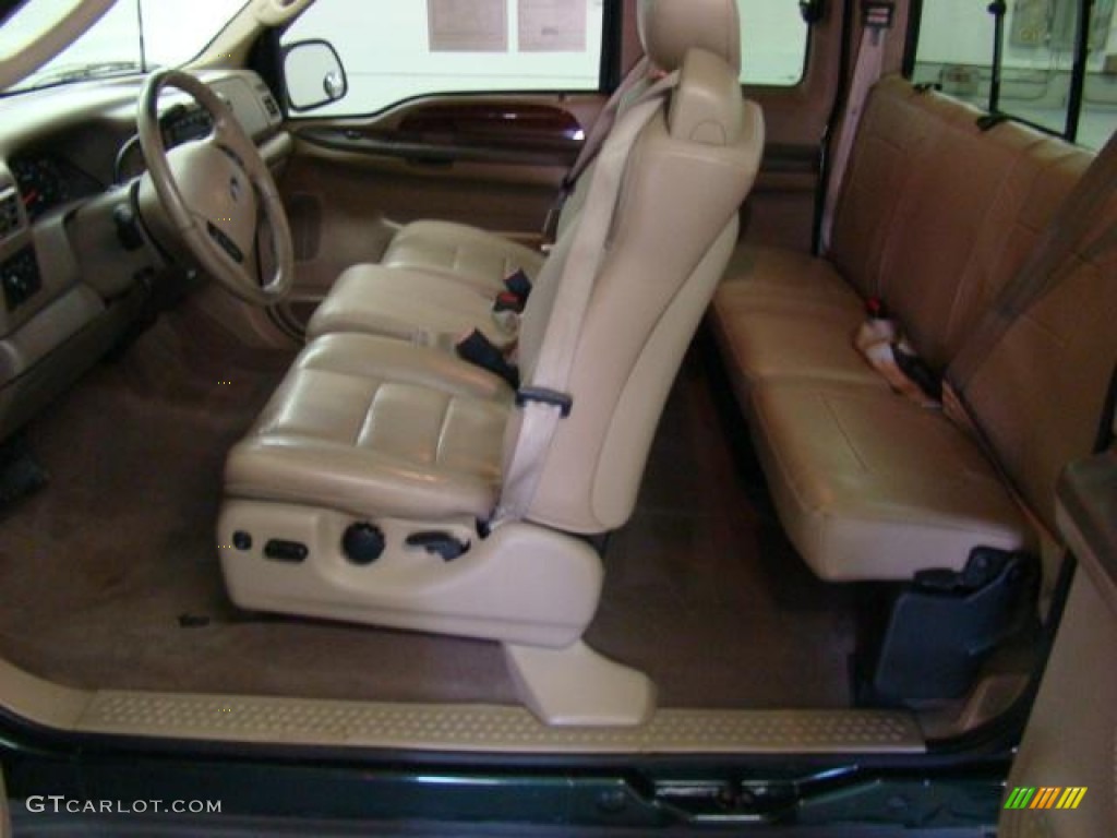 Medium Parchment Interior 2003 Ford F350 Super Duty Lariat SuperCab 4x4 Photo #55281474