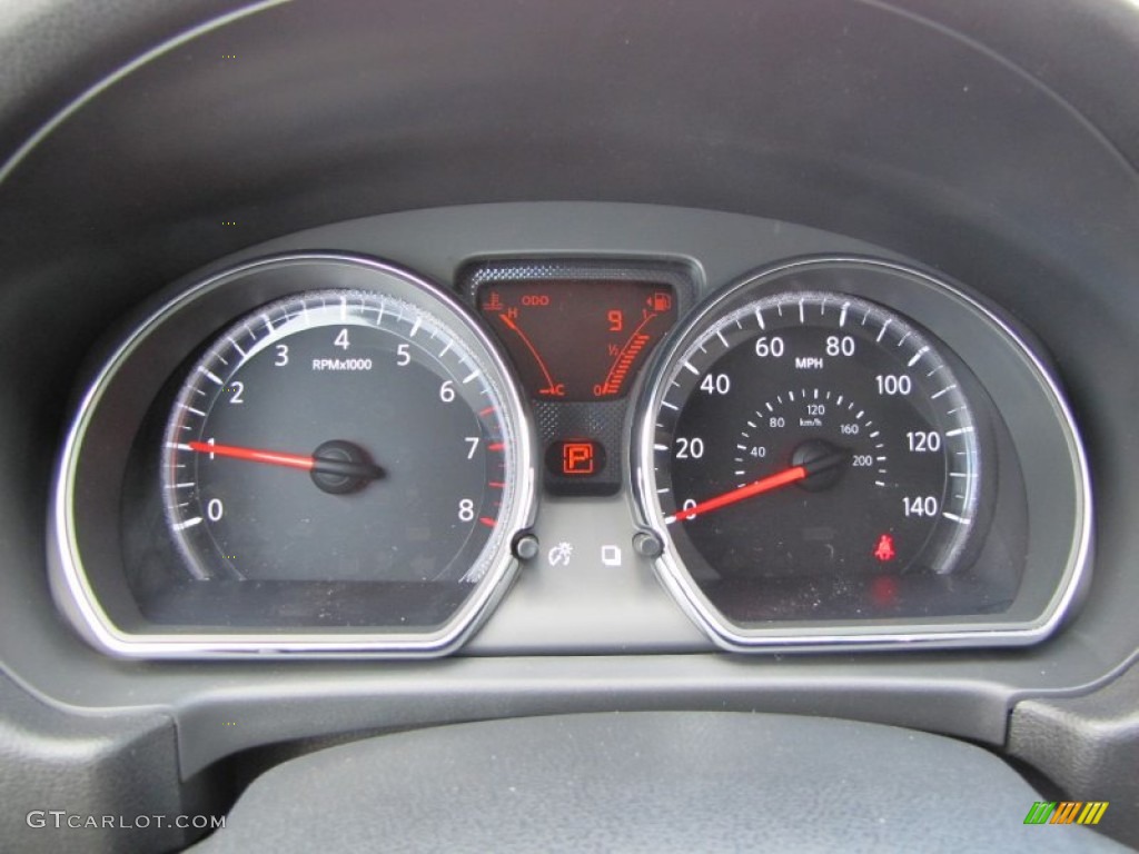 2012 Nissan Versa 1.6 SL Sedan Gauges Photo #55282395