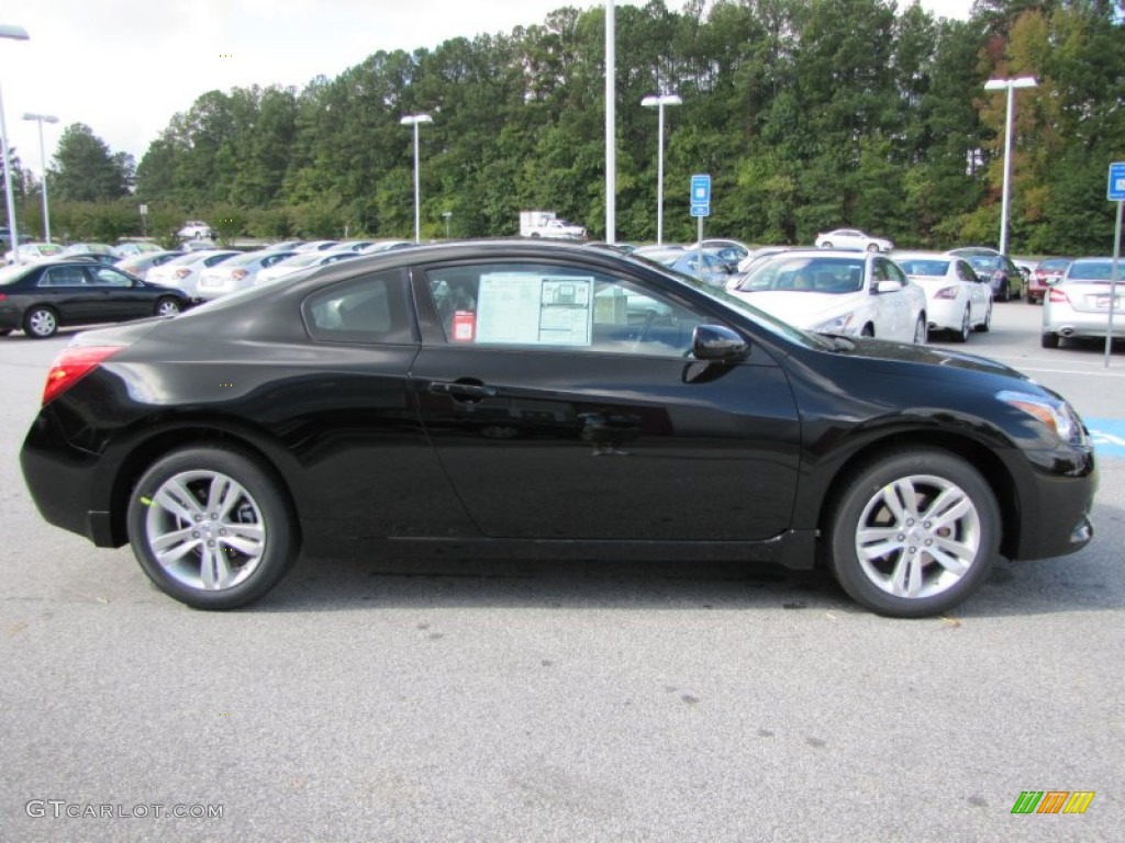 2012 Altima 2.5 S Coupe - Super Black / Charcoal photo #6