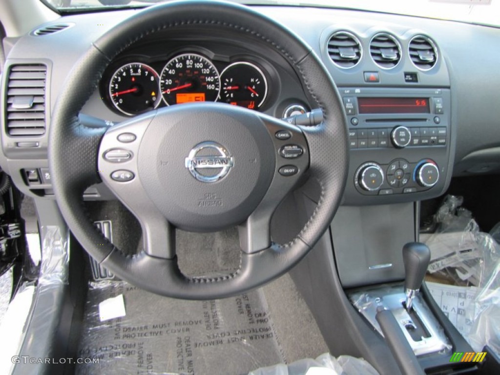 2012 Altima 2.5 S Coupe - Super Black / Charcoal photo #12