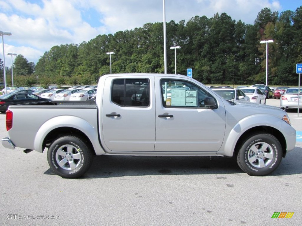 Brilliant Silver Metallic 2012 Nissan Frontier SV Crew Cab Exterior Photo #55282560