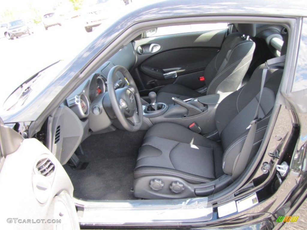 Black Interior 2011 Nissan 370Z Sport Coupe Photo #55282725