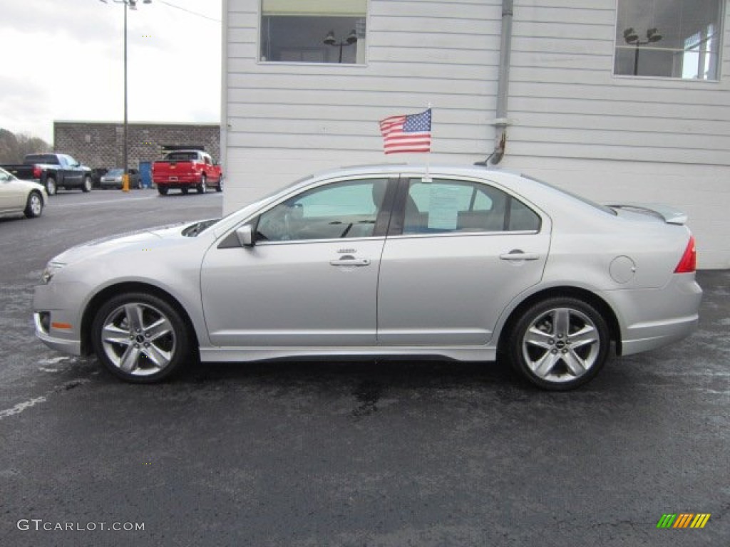 2010 Fusion Sport AWD - Brilliant Silver Metallic / Charcoal Black/Sport Black photo #4
