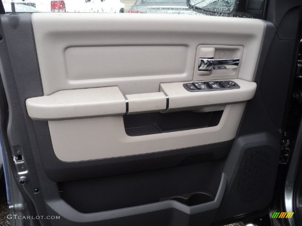 2012 Dodge Ram 1500 Big Horn Crew Cab 4x4 Dark Slate Gray/Medium Graystone Door Panel Photo #55284879