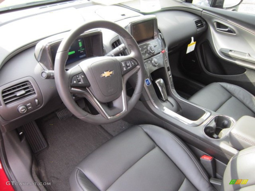 Jet Black/Dark Accents Interior 2012 Chevrolet Volt Hatchback Photo #55285387