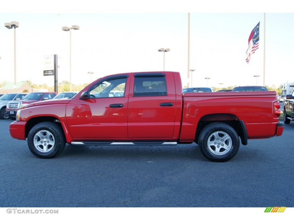 Flame Red 2007 Dodge Dakota SLT Quad Cab Exterior Photo #55285796