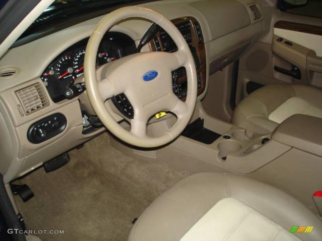 2005 Explorer Eddie Bauer 4x4 - Dark Blue Pearl Metallic / Medium Parchment photo #14