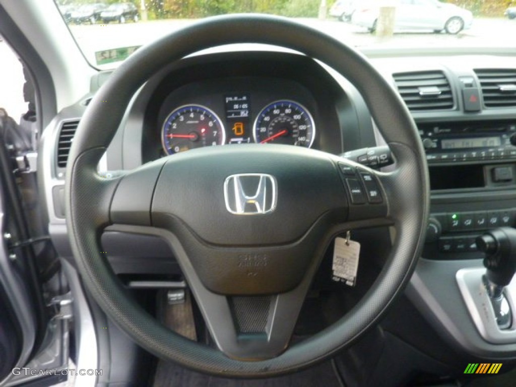 2008 Honda CR-V LX Black Steering Wheel Photo #55285921