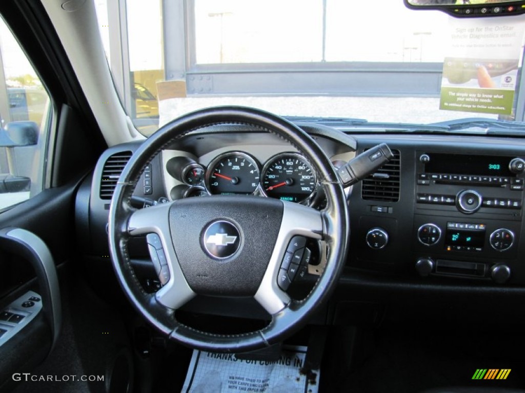 2009 Silverado 3500HD LT Extended Cab 4x4 - Silver Birch Metallic / Ebony photo #4