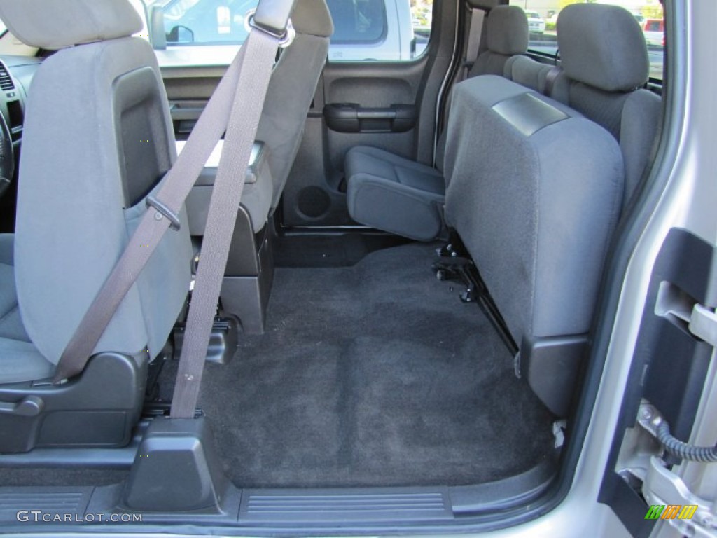 2009 Silverado 3500HD LT Extended Cab 4x4 - Silver Birch Metallic / Ebony photo #25