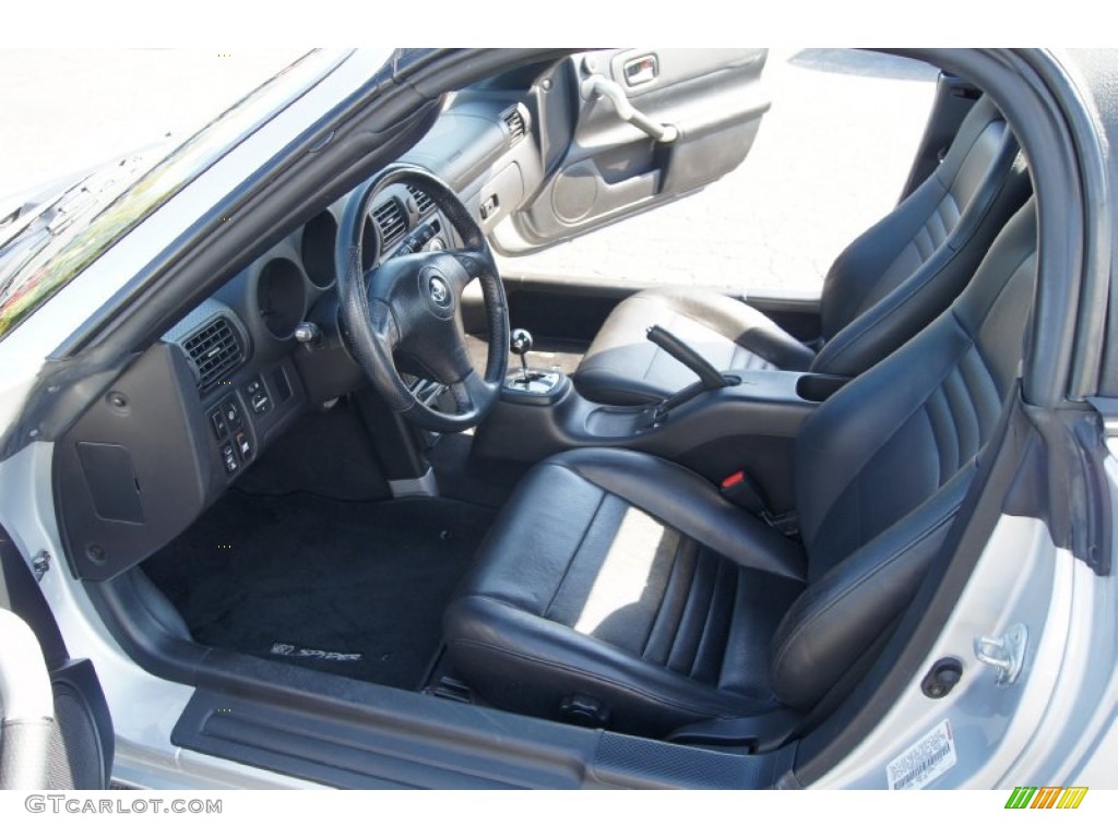Black Interior 2003 Toyota MR2 Spyder Roadster Photo #55287550