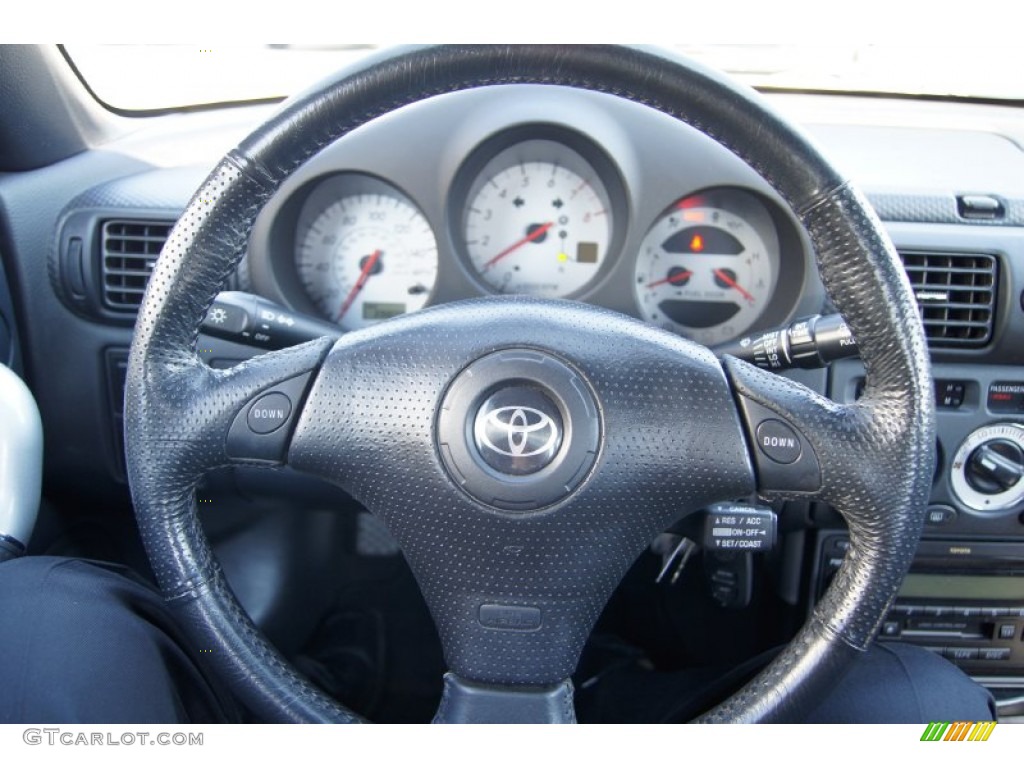 2003 Toyota MR2 Spyder Roadster Black Steering Wheel Photo #55287619