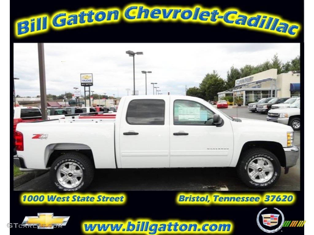 2012 Silverado 1500 LT Extended Cab - Summit White / Ebony photo #1