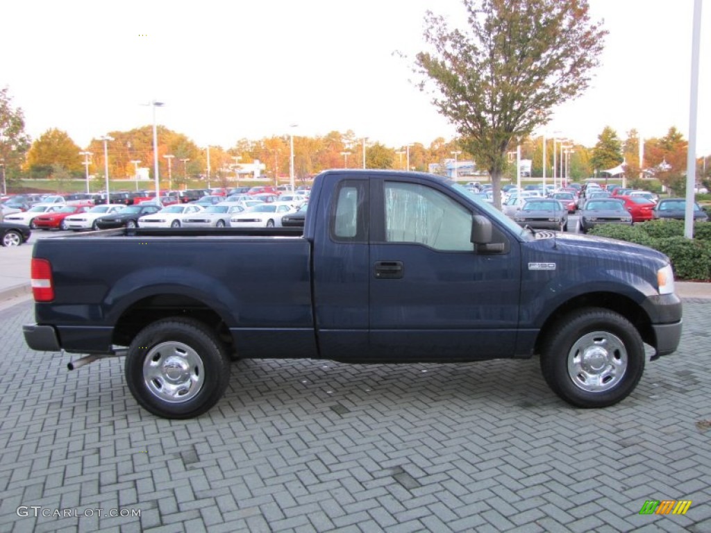 2005 F150 XL Regular Cab - True Blue Metallic / Medium Flint Grey photo #6