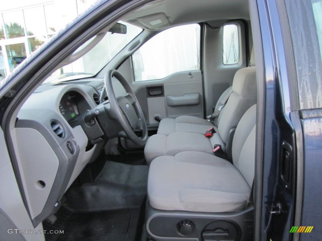 2005 F150 XL Regular Cab - True Blue Metallic / Medium Flint Grey photo #10