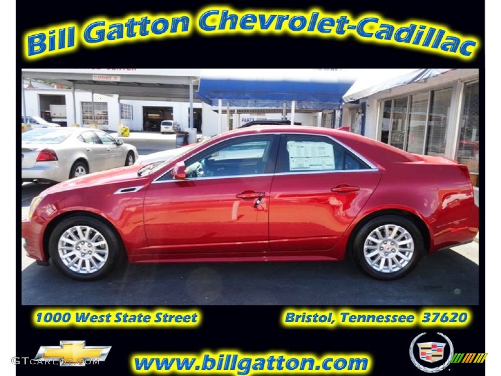 2012 CTS 3.0 Sedan - Crystal Red Tintcoat / Ebony/Ebony photo #1