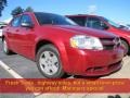 2009 Inferno Red Crystal Pearl Dodge Avenger SE  photo #1