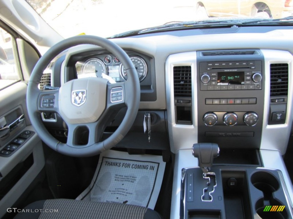 2012 Dodge Ram 1500 Big Horn Crew Cab Dark Slate Gray/Medium Graystone Dashboard Photo #55289104