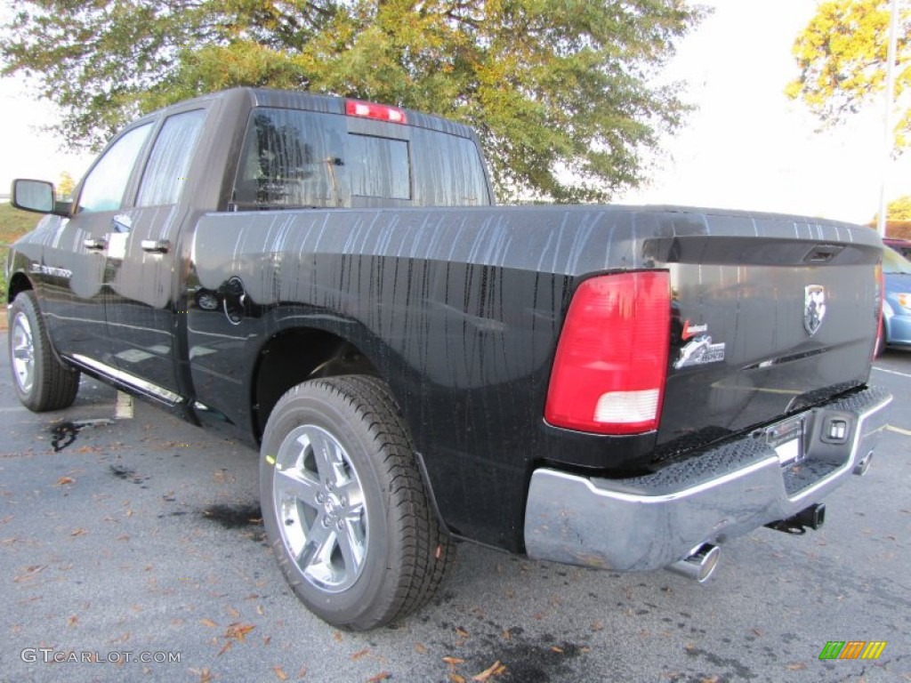 2012 Ram 1500 Big Horn Quad Cab - Black / Dark Slate Gray/Medium Graystone photo #2