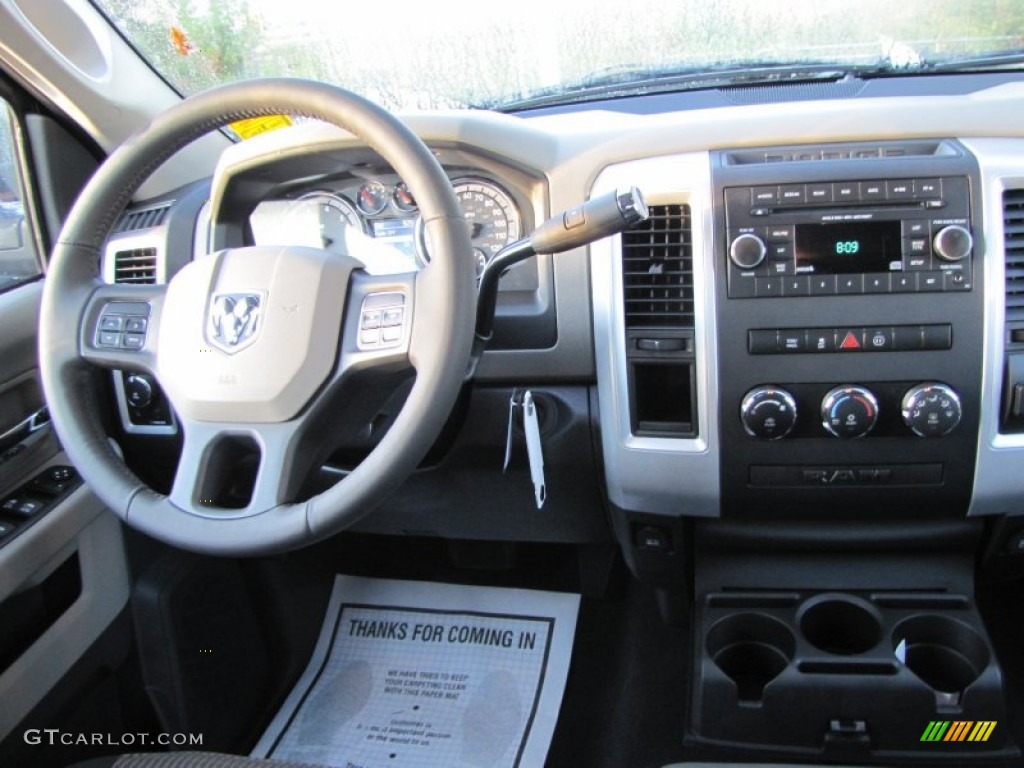 2012 Ram 1500 Big Horn Quad Cab - Black / Dark Slate Gray/Medium Graystone photo #10