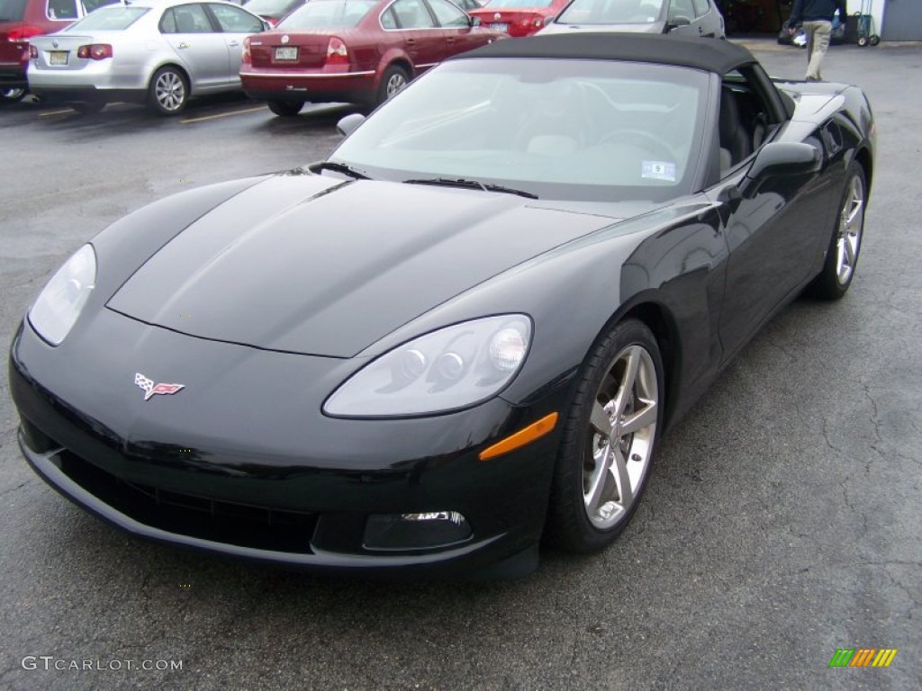 2008 Corvette Convertible - Black / Ebony/Titanium photo #1