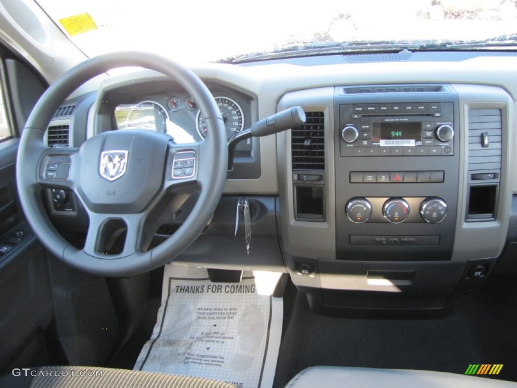 2012 Dodge Ram 1500 Express Quad Cab Dark Slate Gray/Medium Graystone Dashboard Photo #55289588