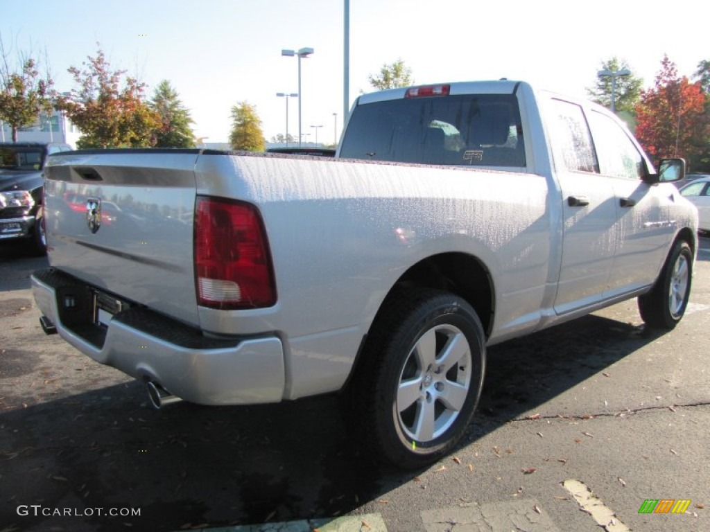 2012 Ram 1500 Express Quad Cab - Bright Silver Metallic / Dark Slate Gray/Medium Graystone photo #3