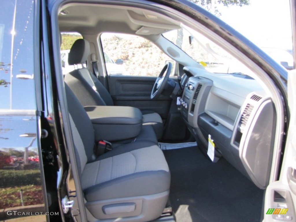 2012 Ram 1500 Express Quad Cab - Black / Dark Slate Gray/Medium Graystone photo #9