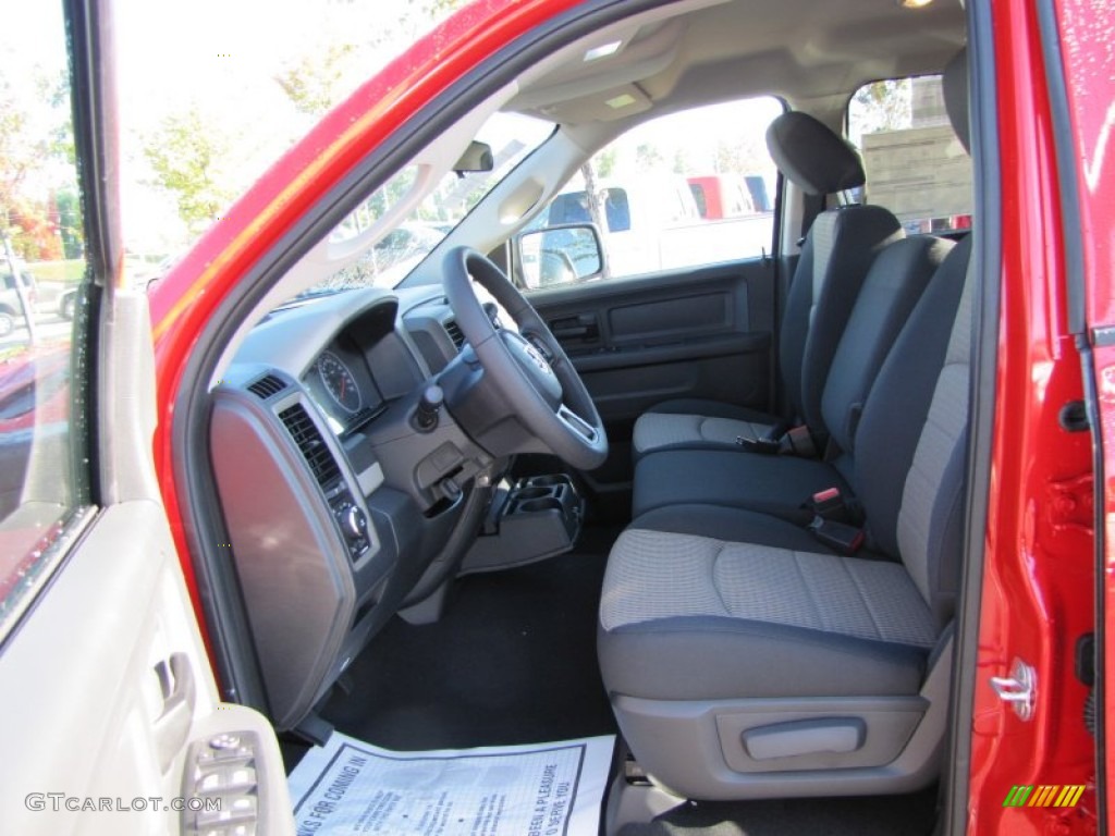 2012 Ram 1500 Express Quad Cab - Flame Red / Dark Slate Gray/Medium Graystone photo #7