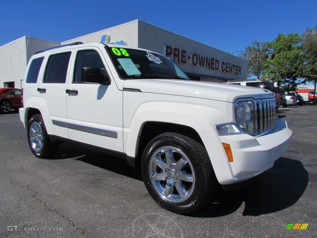 Stone White Jeep Liberty