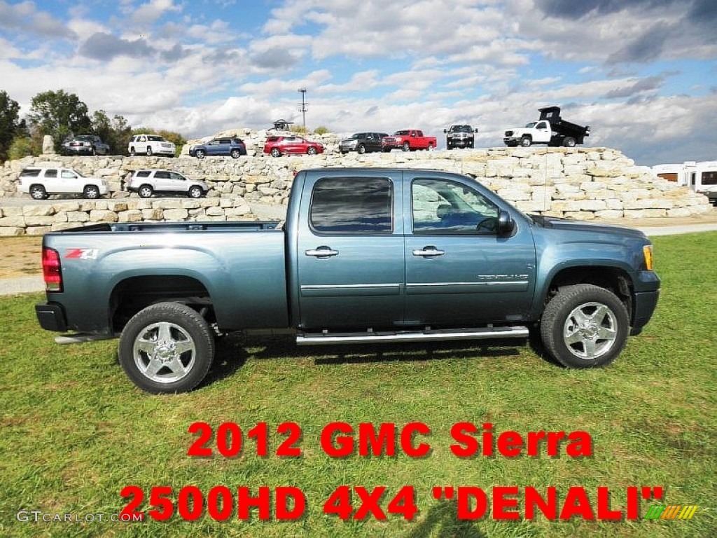 2012 Sierra 2500HD Denali Crew Cab 4x4 - Stealth Gray Metallic / Ebony photo #1