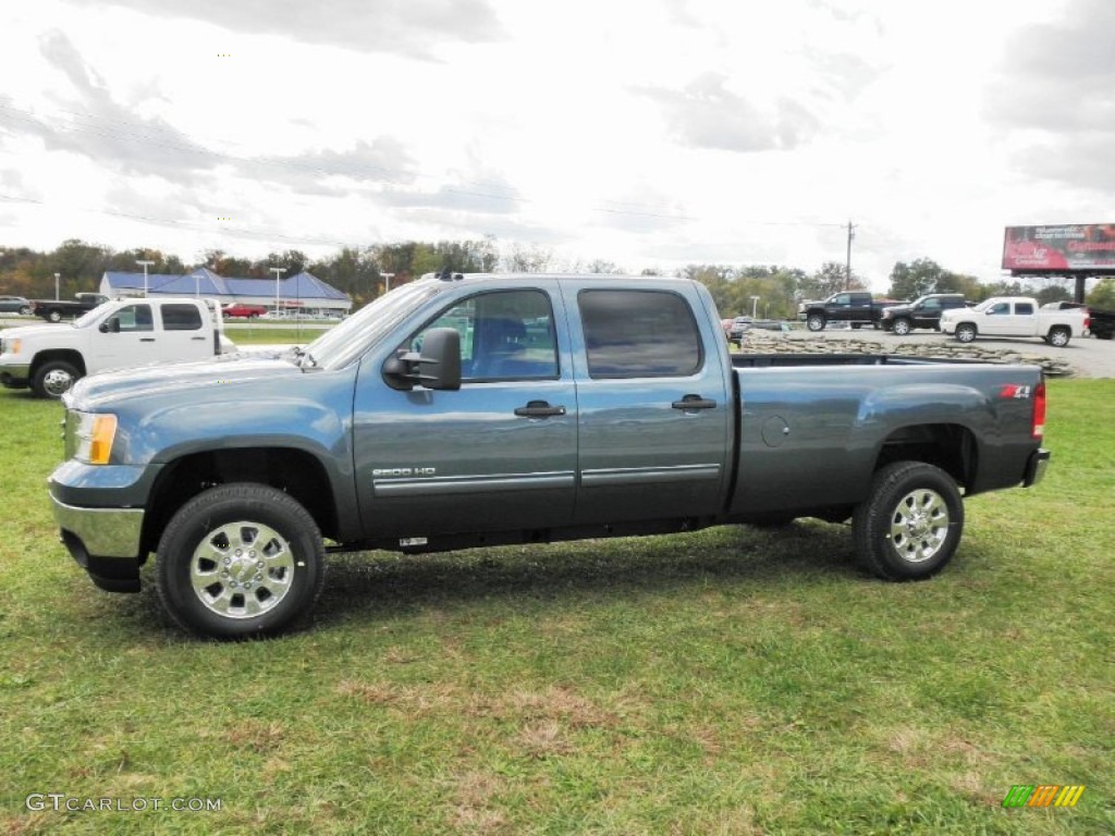 Stealth Gray Metallic 2012 GMC Sierra 2500HD SLE Crew Cab 4x4 Exterior Photo #55291427