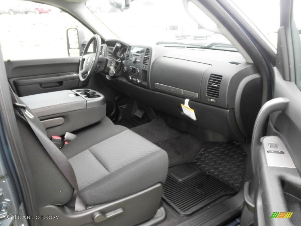 Ebony Interior 2012 GMC Sierra 2500HD SLE Crew Cab 4x4 Photo #55291567