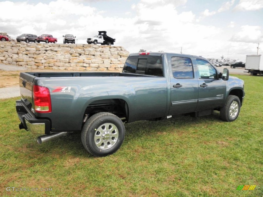 Stealth Gray Metallic 2012 GMC Sierra 2500HD SLE Crew Cab 4x4 Exterior Photo #55291594