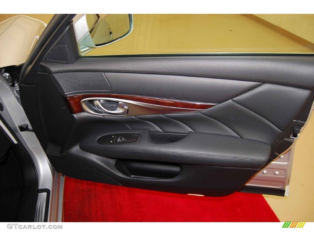 2011 Infiniti M 37x AWD Sedan Graphite Door Panel Photo #55292092