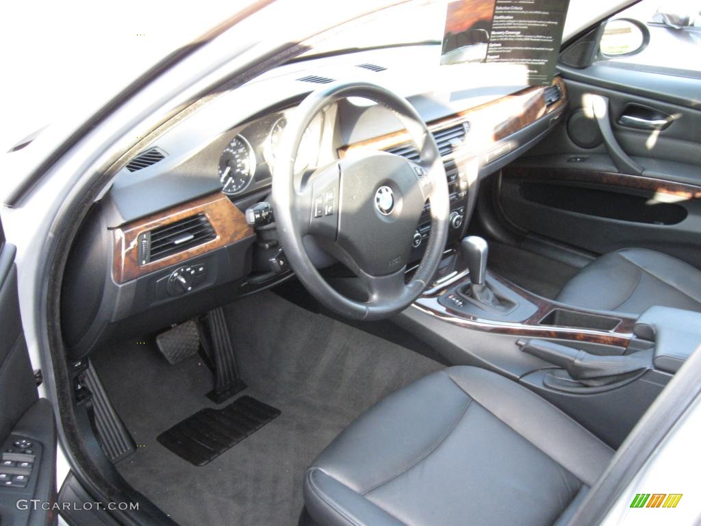2007 3 Series 328i Sedan - Titanium Silver Metallic / Black photo #3