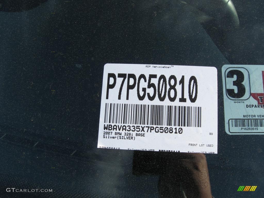 2007 3 Series 328i Sedan - Titanium Silver Metallic / Black photo #5
