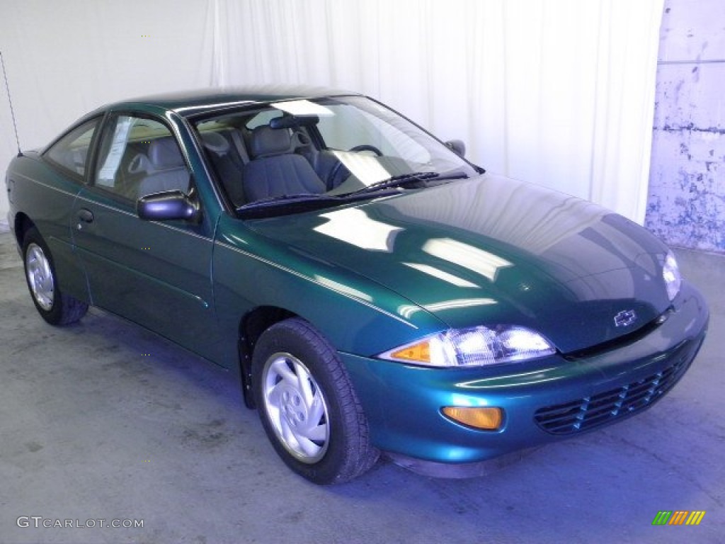 1998 Cavalier Coupe - Manta Green Metallic / Neutral photo #1