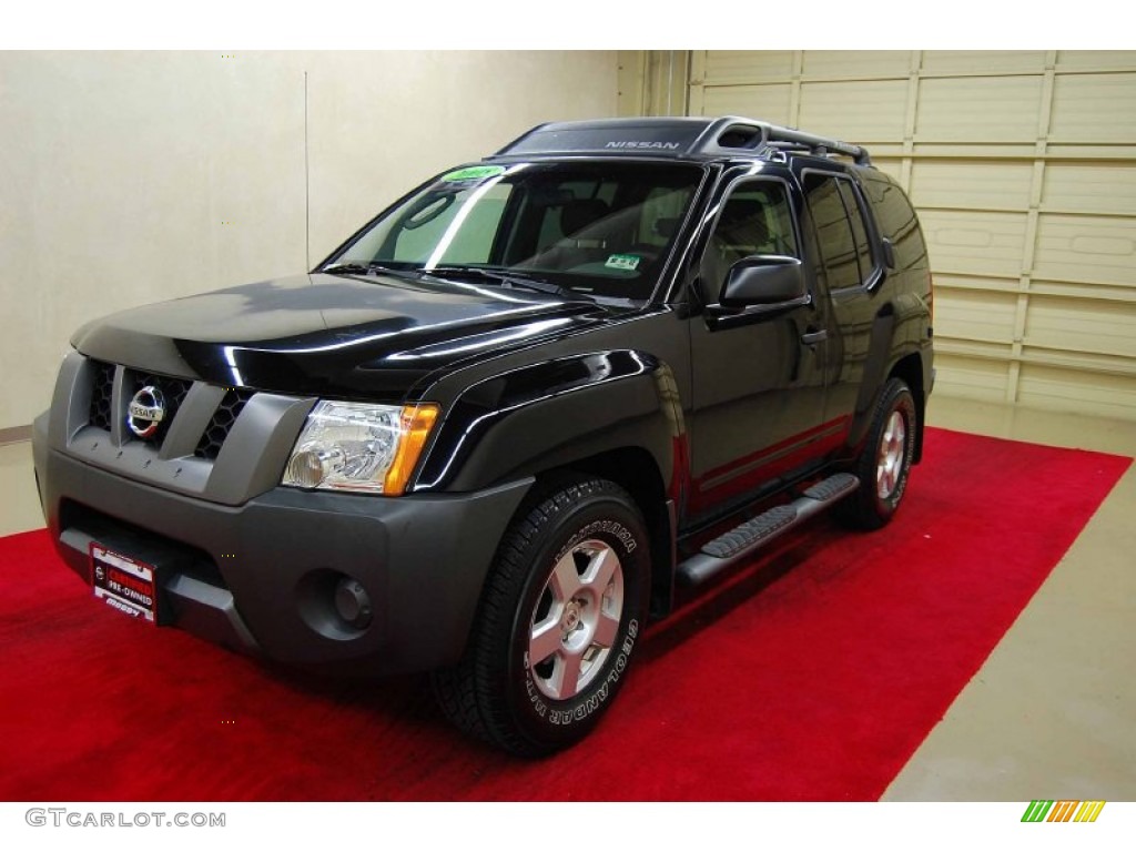 2008 Xterra S - Super Black / Steel/Graphite photo #3