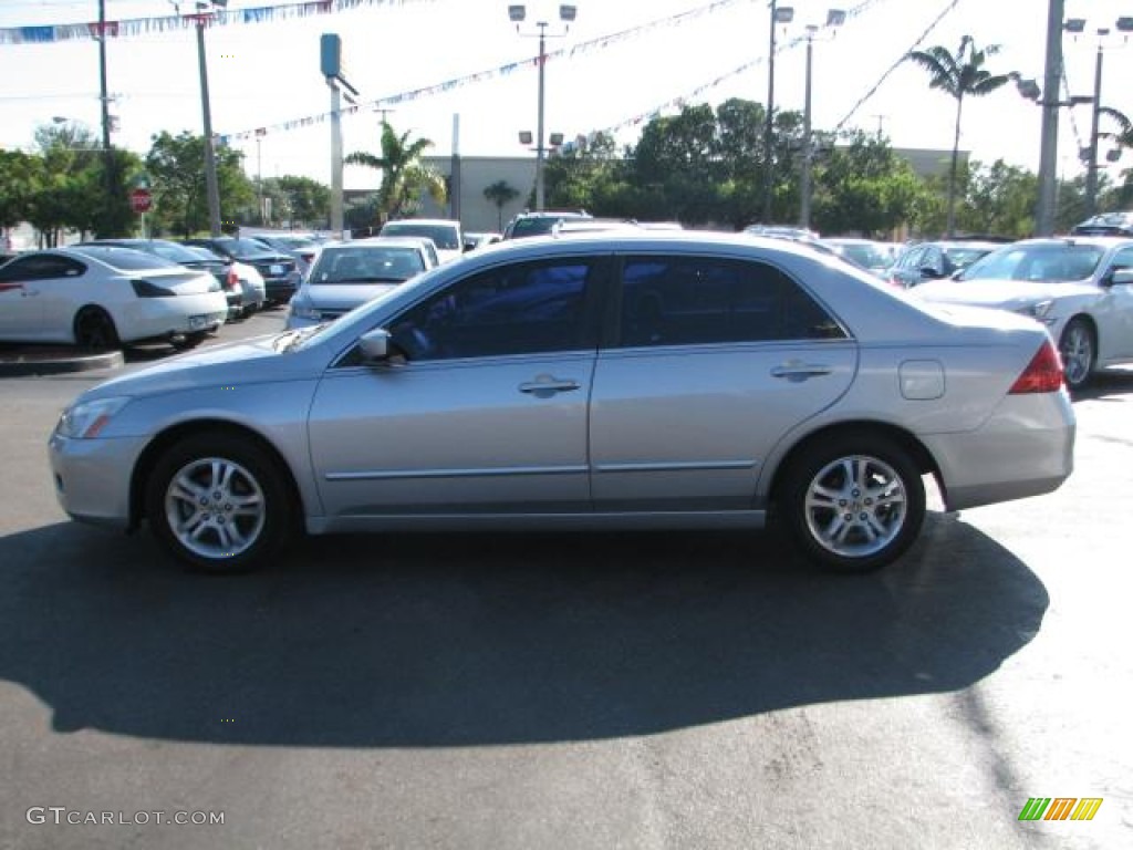 2006 Accord EX-L Sedan - Alabaster Silver Metallic / Black photo #6