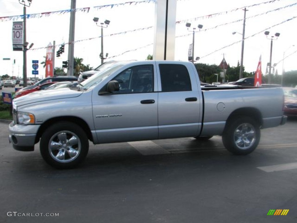 2005 Ram 1500 SLT Quad Cab - Bright Silver Metallic / Dark Slate Gray photo #6