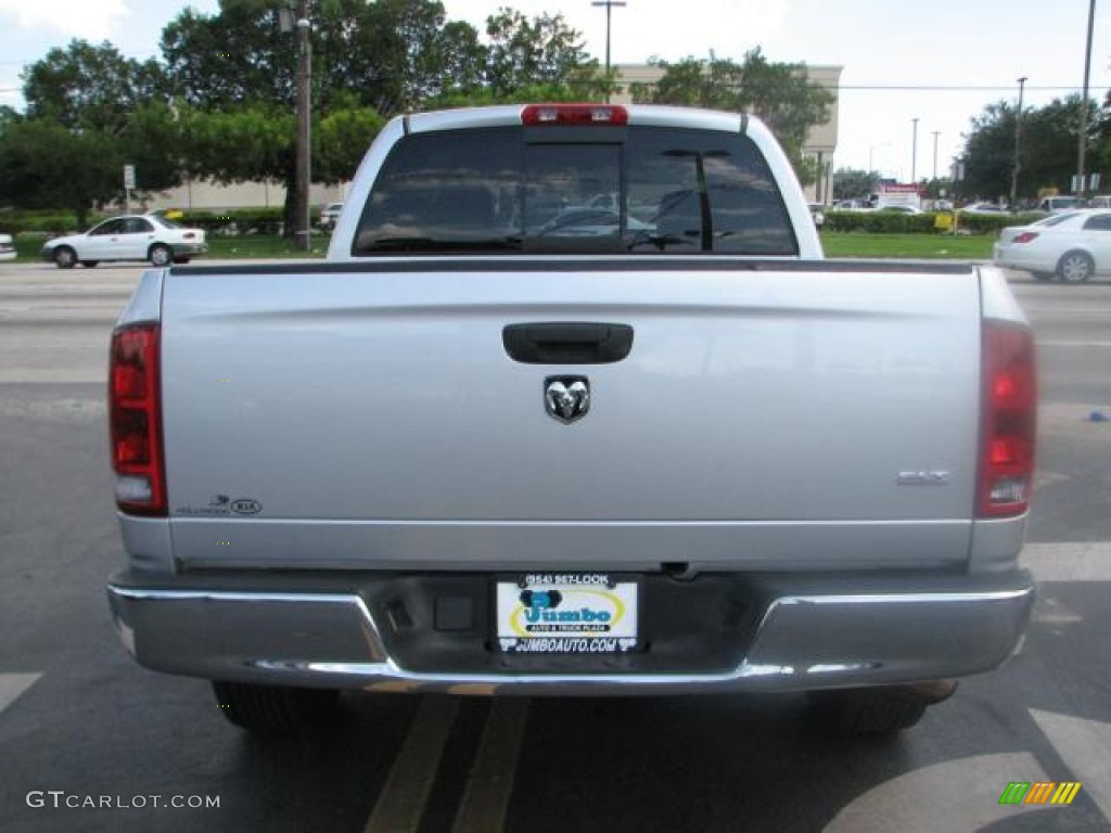 2005 Ram 1500 SLT Quad Cab - Bright Silver Metallic / Dark Slate Gray photo #8