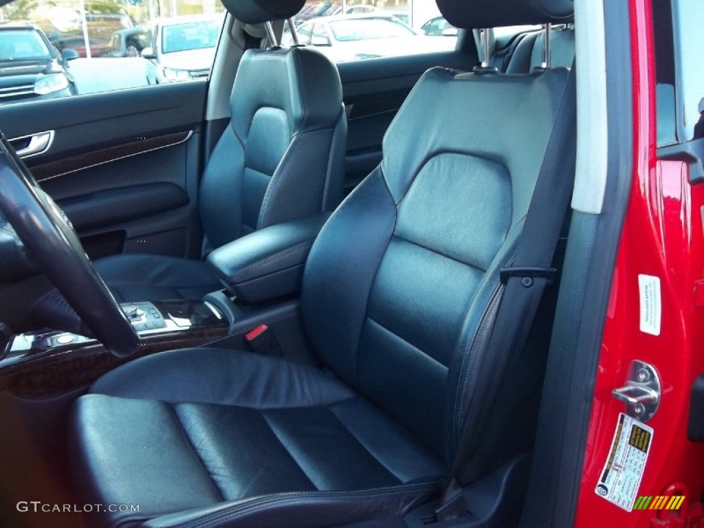 Ebony Interior 2006 Audi A6 4.2 quattro Sedan Photo #55295116