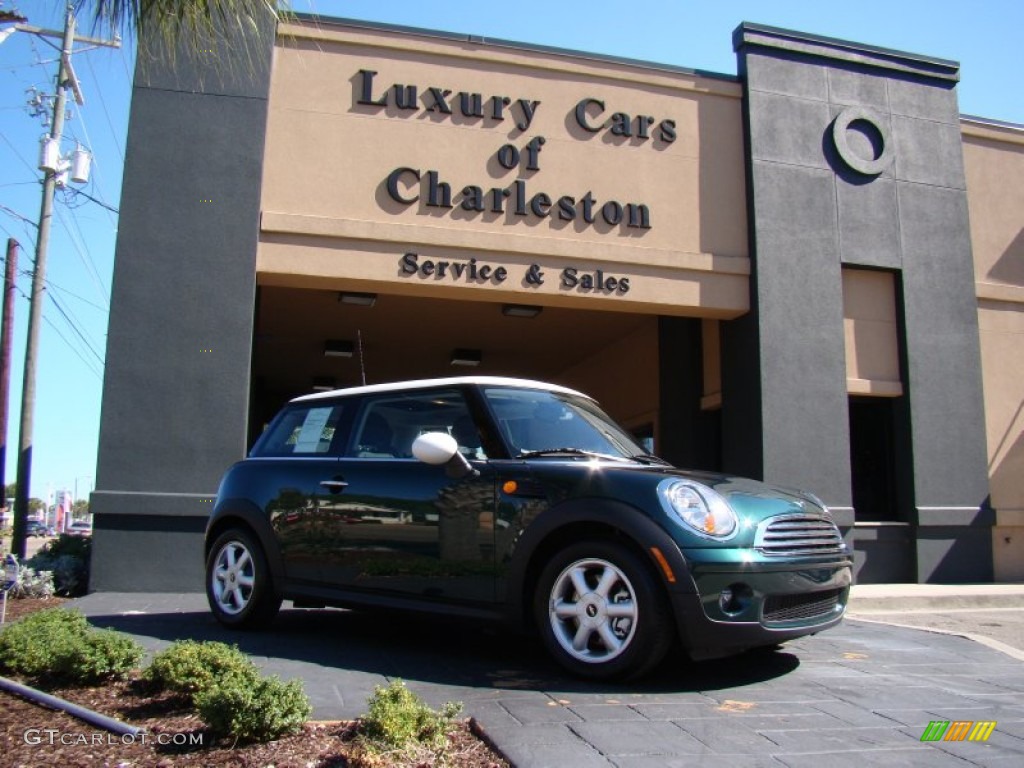 2010 Cooper Hardtop - British Racing Green Metallic / Grey/Carbon Black photo #1