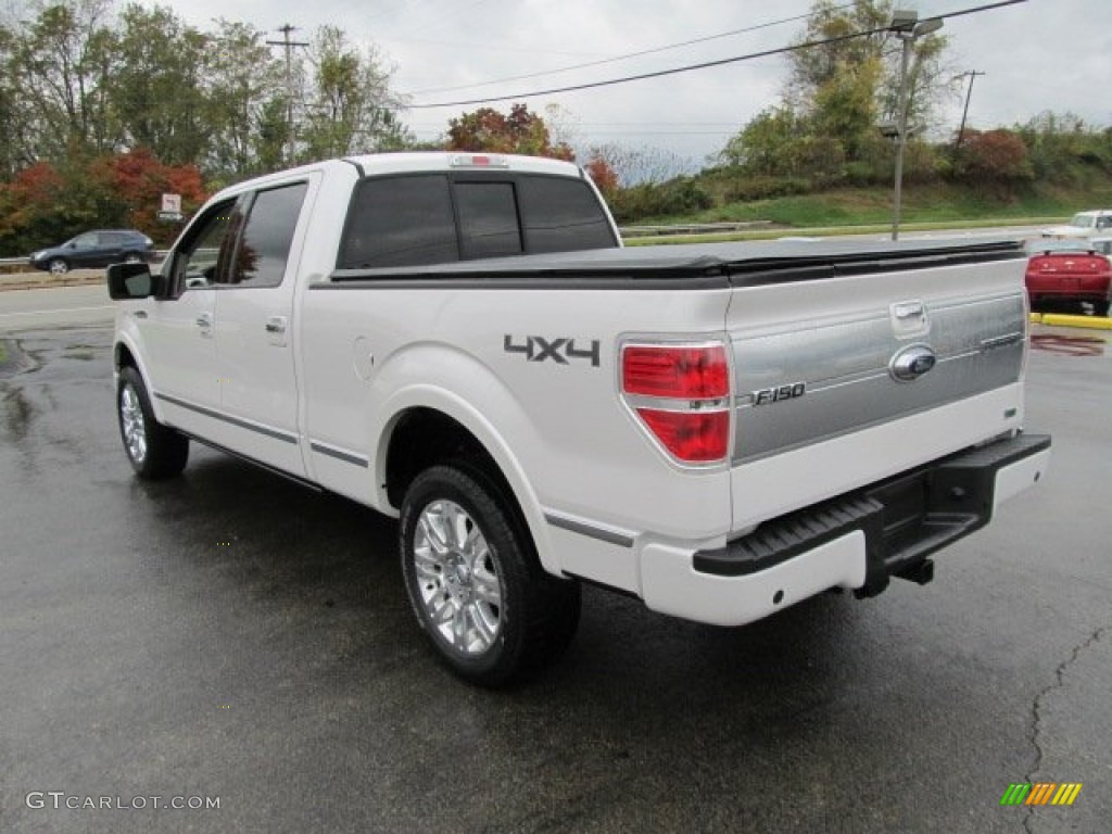 2010 F150 Platinum SuperCrew 4x4 - White Platinum Metallic Tri Coat / Medium Stone Leather/Sienna Brown photo #8