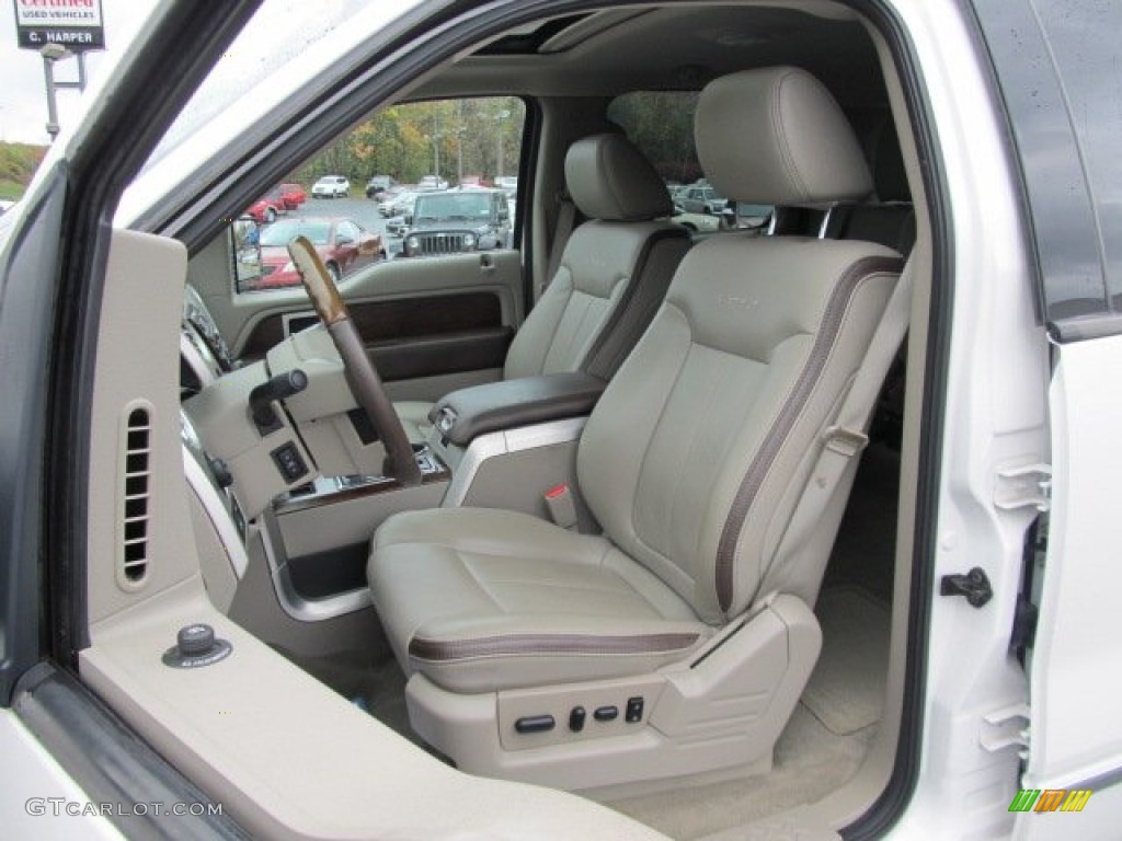 2010 F150 Platinum SuperCrew 4x4 - White Platinum Metallic Tri Coat / Medium Stone Leather/Sienna Brown photo #16