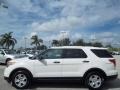 2011 White Suede Ford Explorer FWD  photo #12
