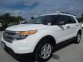 2011 White Suede Ford Explorer FWD  photo #13